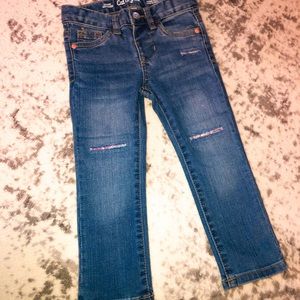 NEW Cat & Jack Sequin Jeans 3T